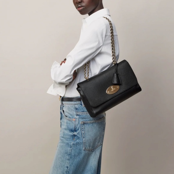 Mulberry 'Lily' Medium Black Glossy Goat Leather Bag - MSRP $1545 - BNWT - Picture 8 of 8